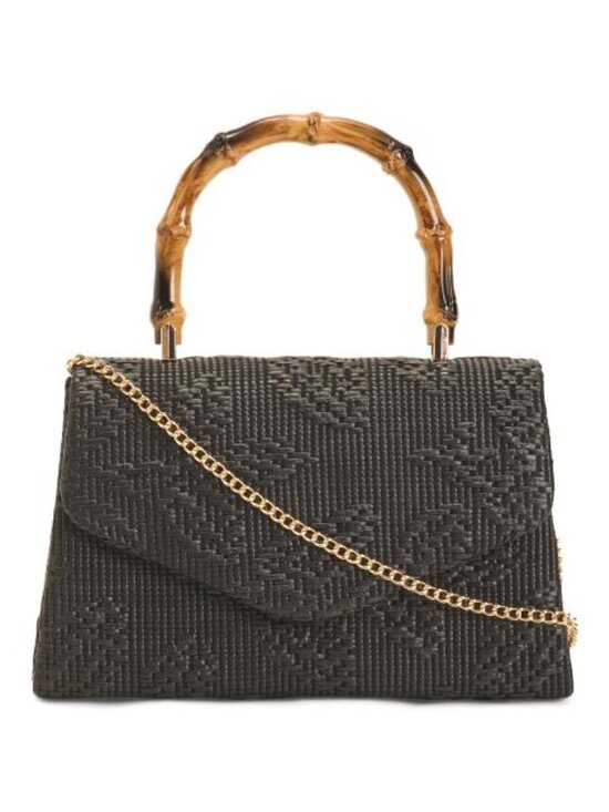 ALESSIA BIANCHI Handbags - ALESSIA BIANCHI Embroidered Handle Satchel